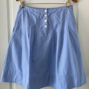 J. Crew Blue A-line Skirt Size 6